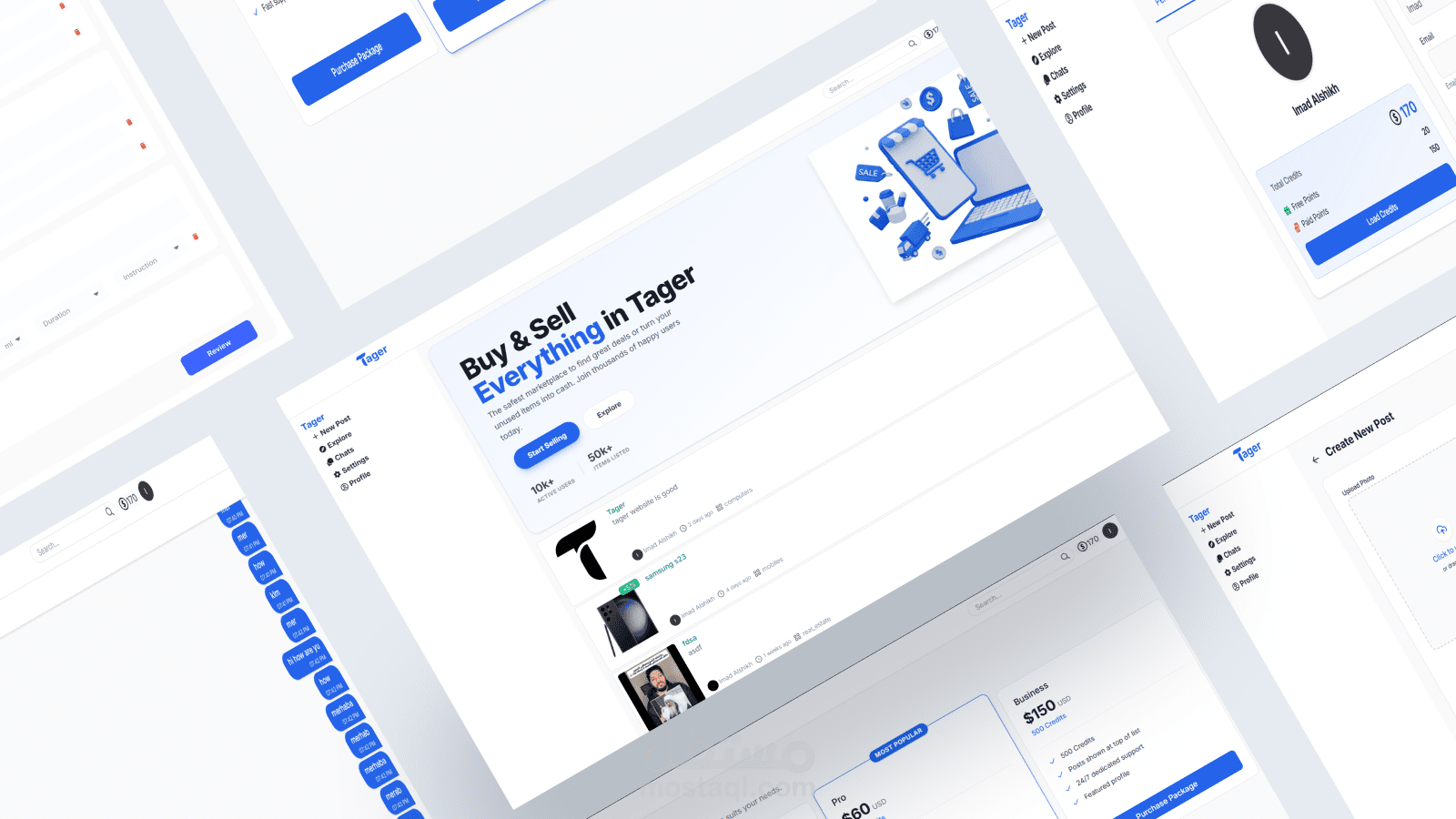 Tager-منصة لنشر المنتجات و الخدمات-