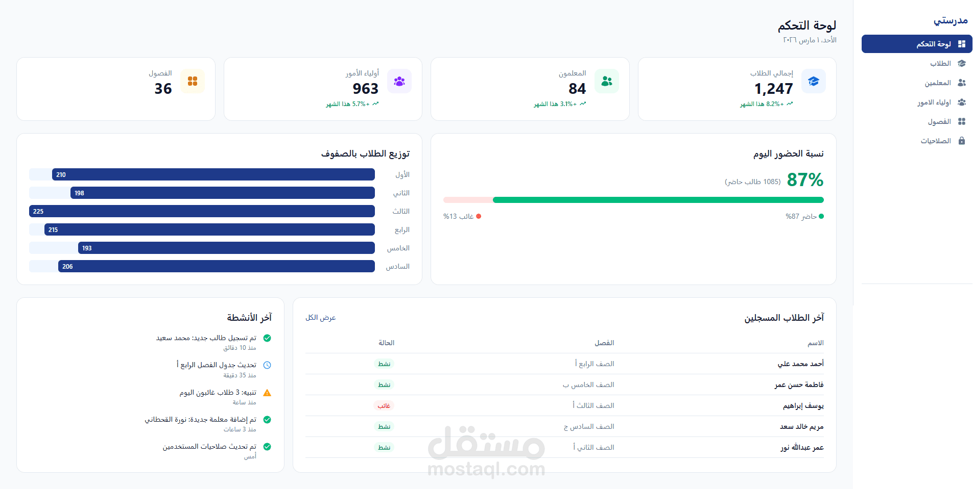 مدرستي-نظام ادارة مدارس-