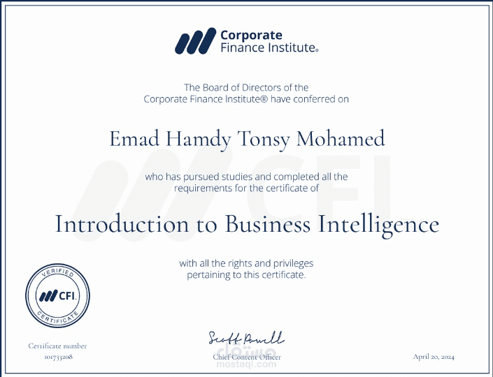 تحليل نتائج الاعمال والبيانات