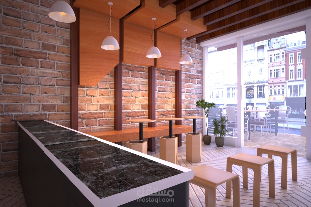 Interior design for Cafe