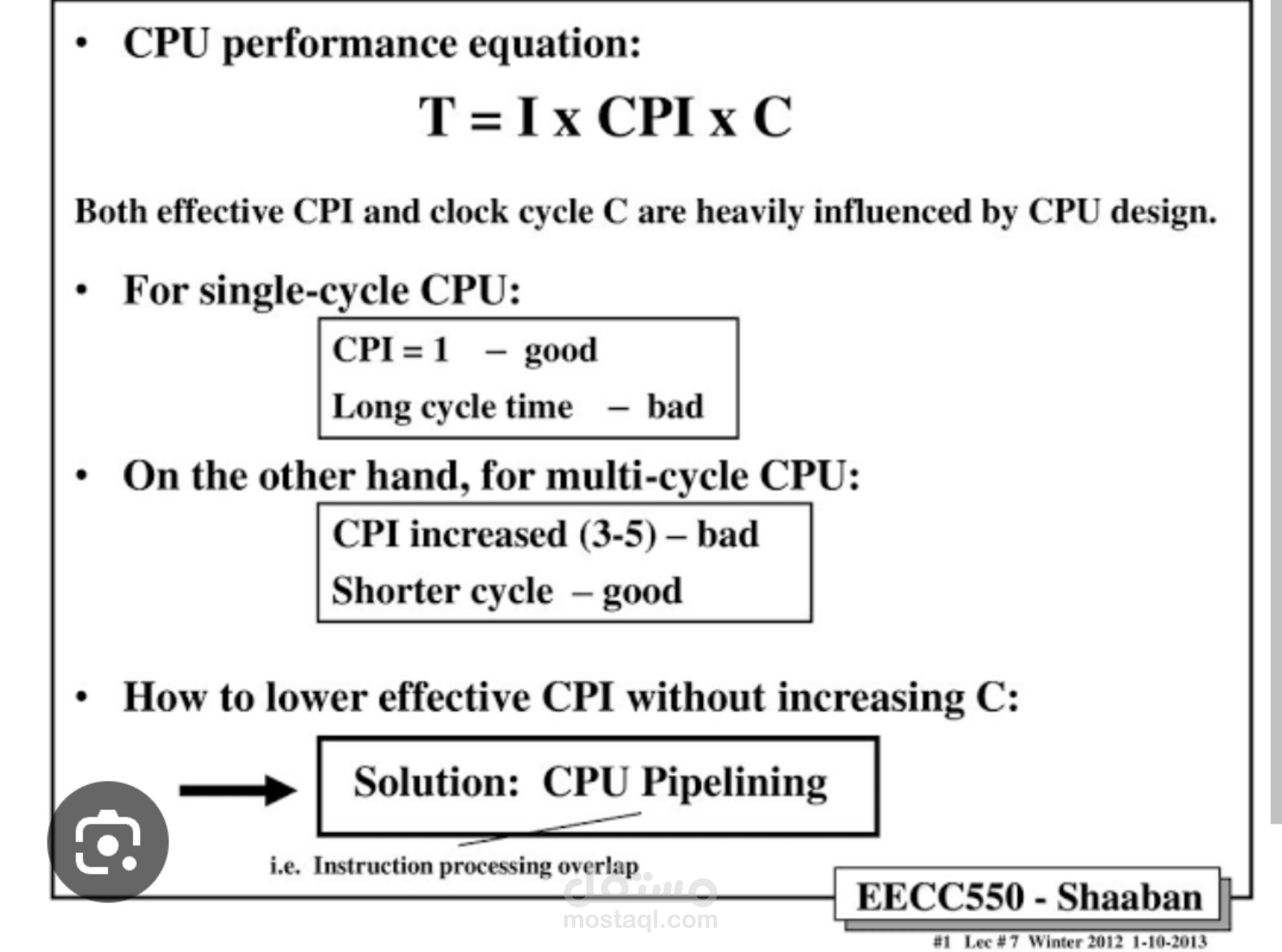 شرح كورس computer architecture
