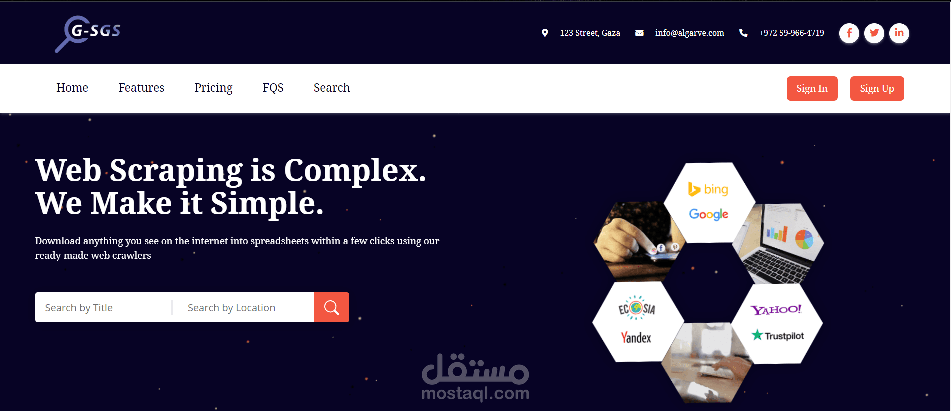 منصة بحث متقدمة تعيد لك البيانات المهمة في ثوانٍ