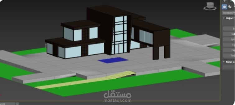 تصميم فيلا باستخدام 3ds max