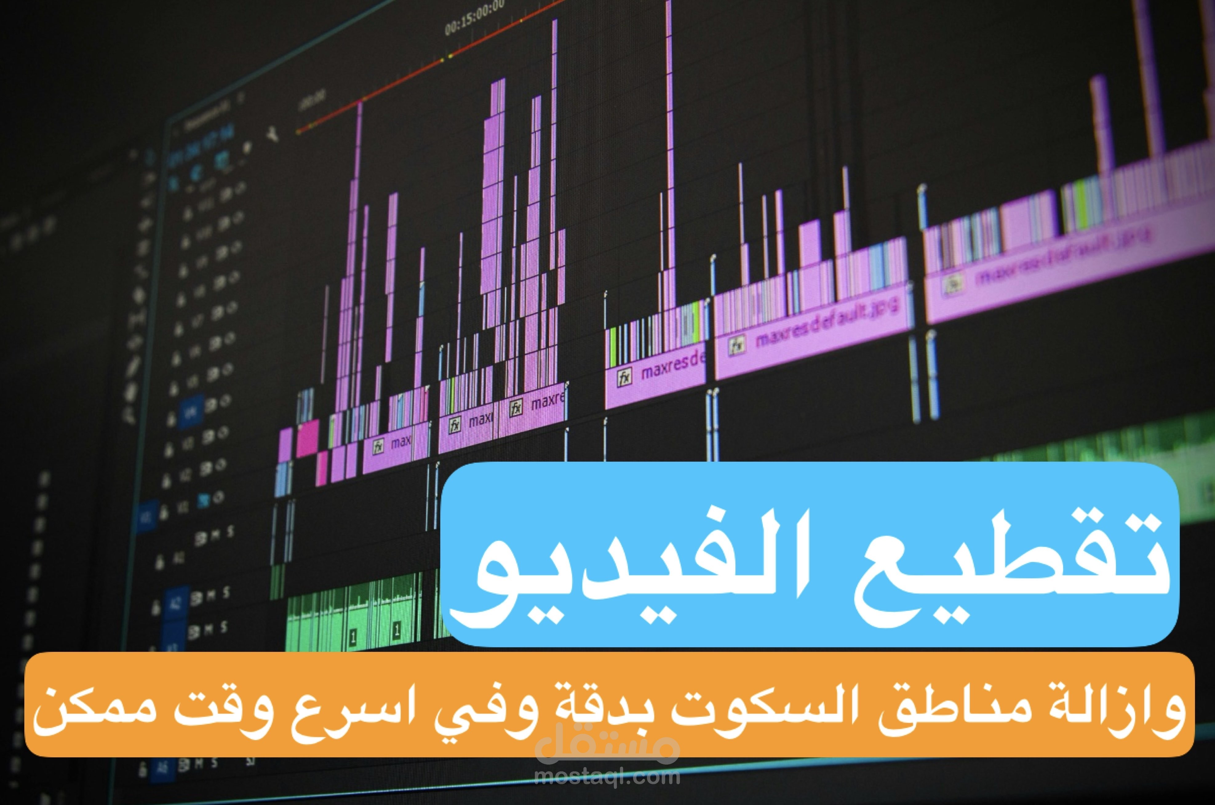 تقطيع الفيديو وإزالة المناطق الغير مرغوب فيها