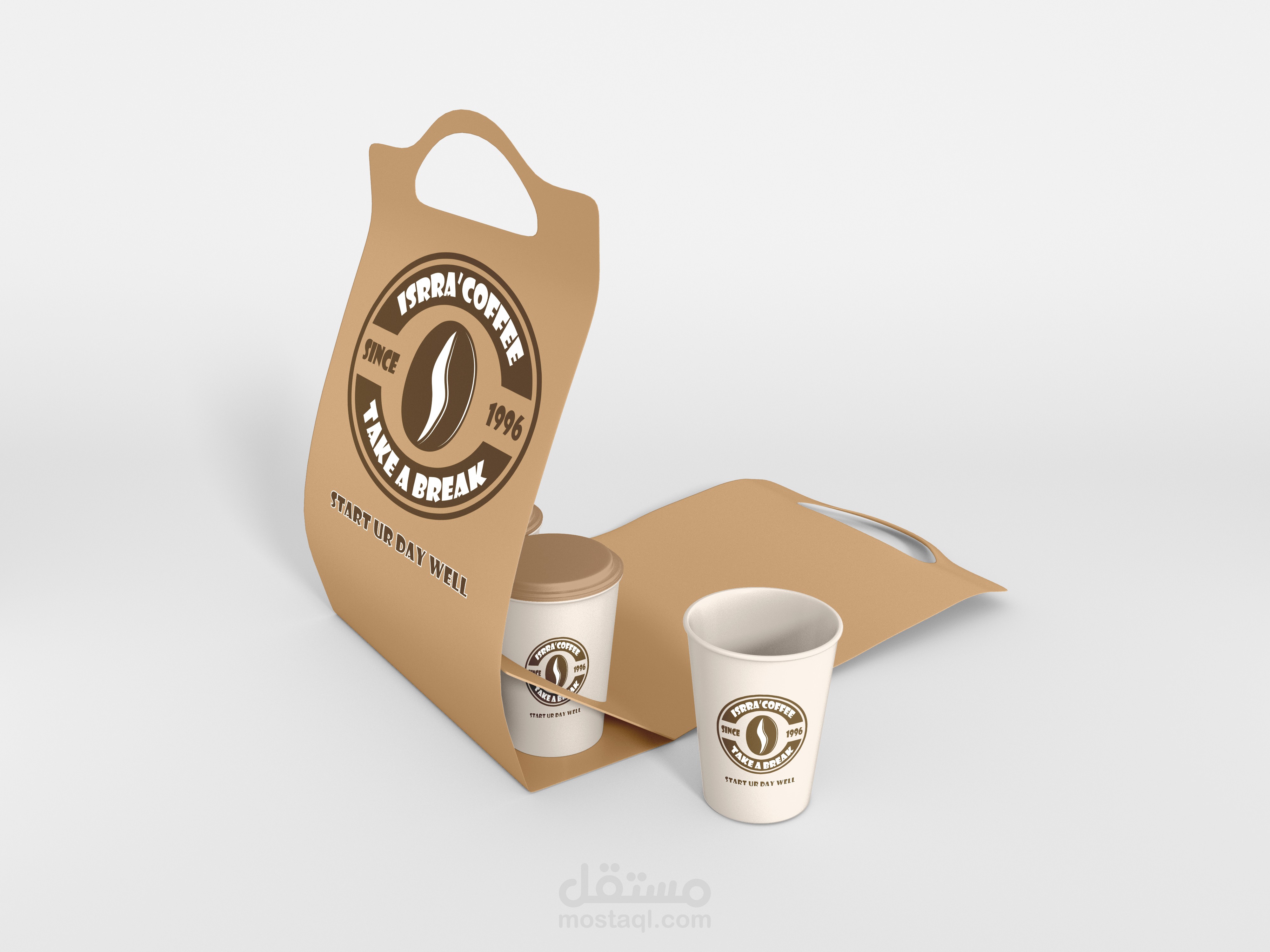 تصميم شعار لمحل قهوة