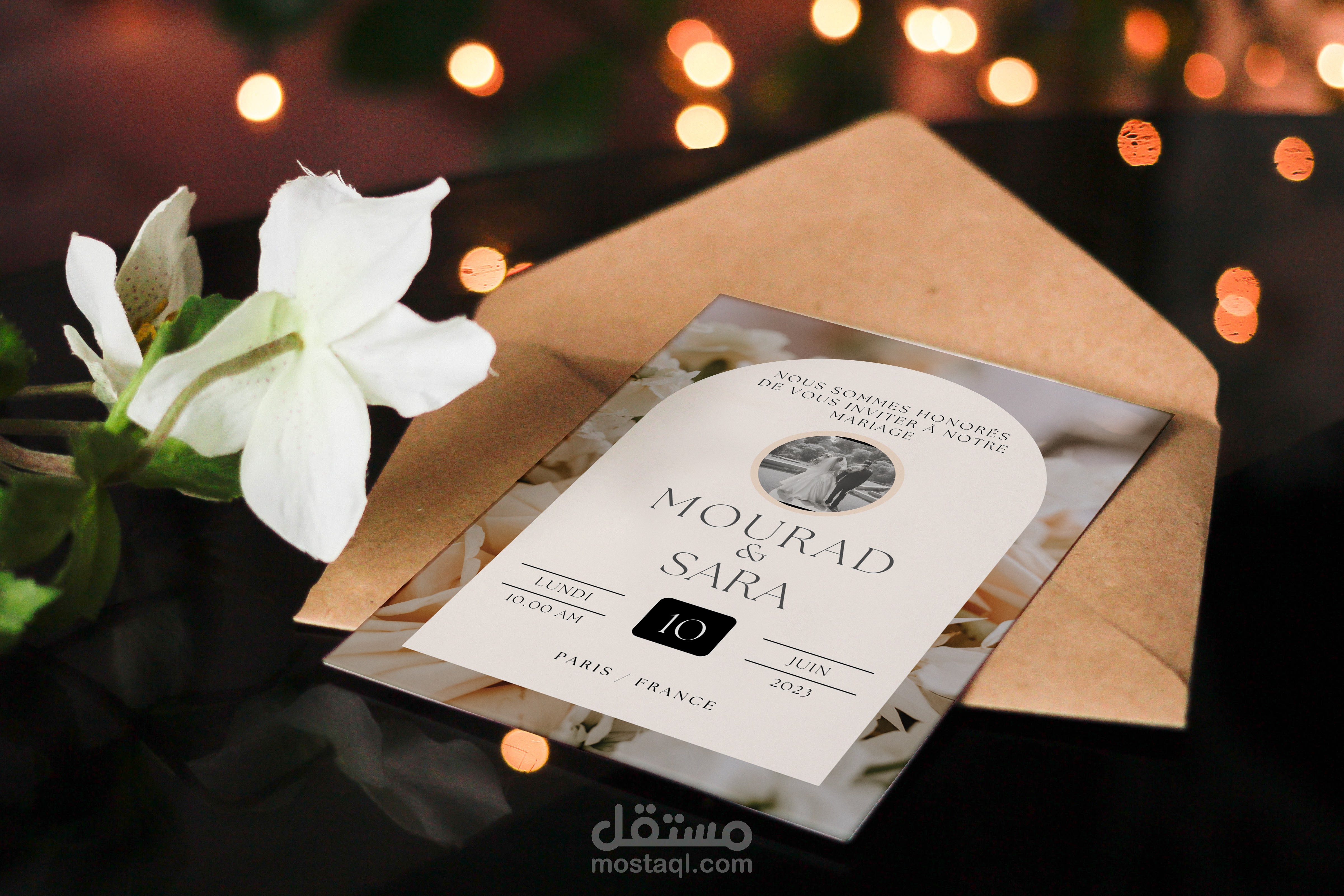 تصميم دعوات زفاف