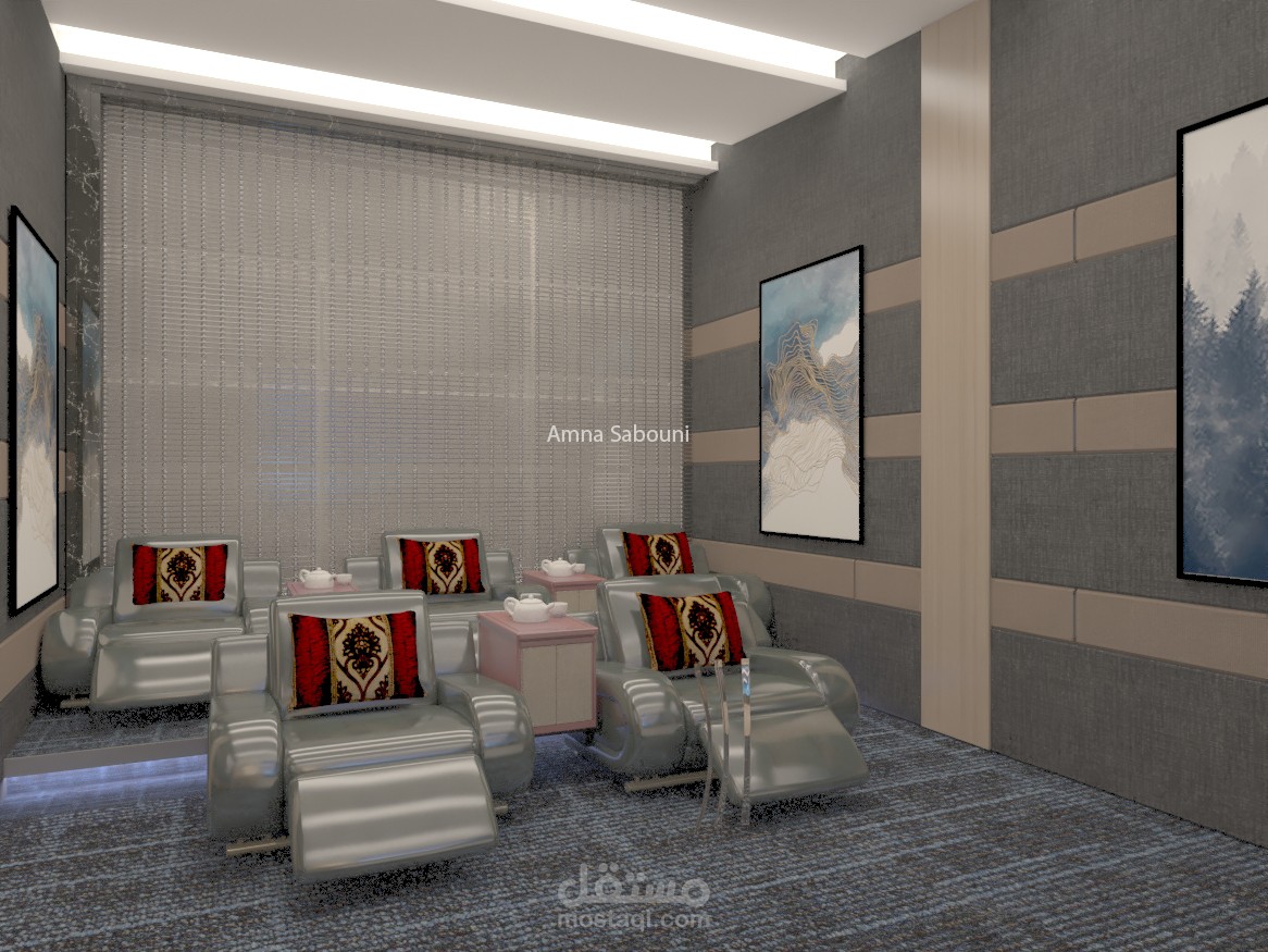 غرفة سينما عائلية