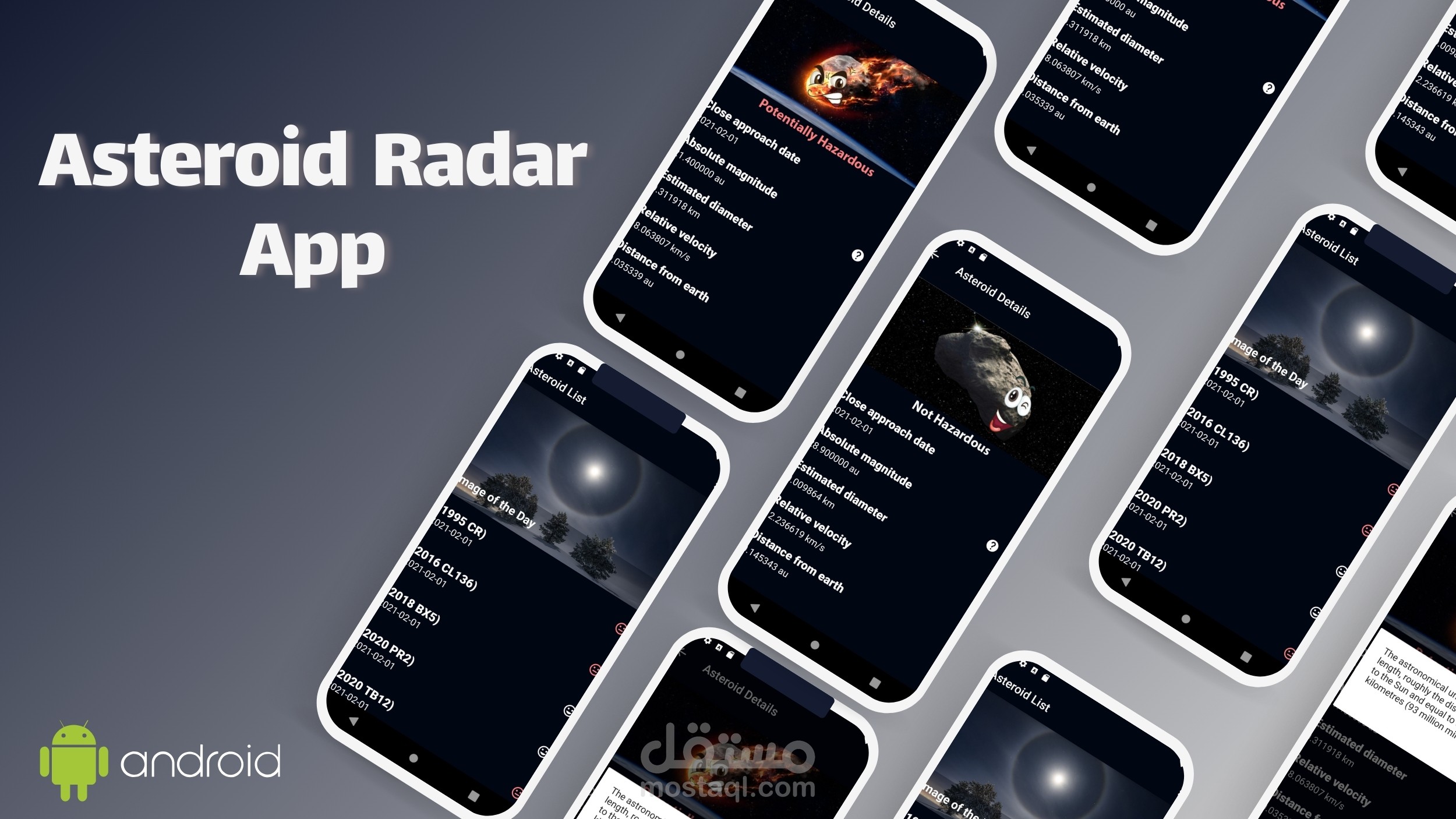 Asteroid Radar-  App