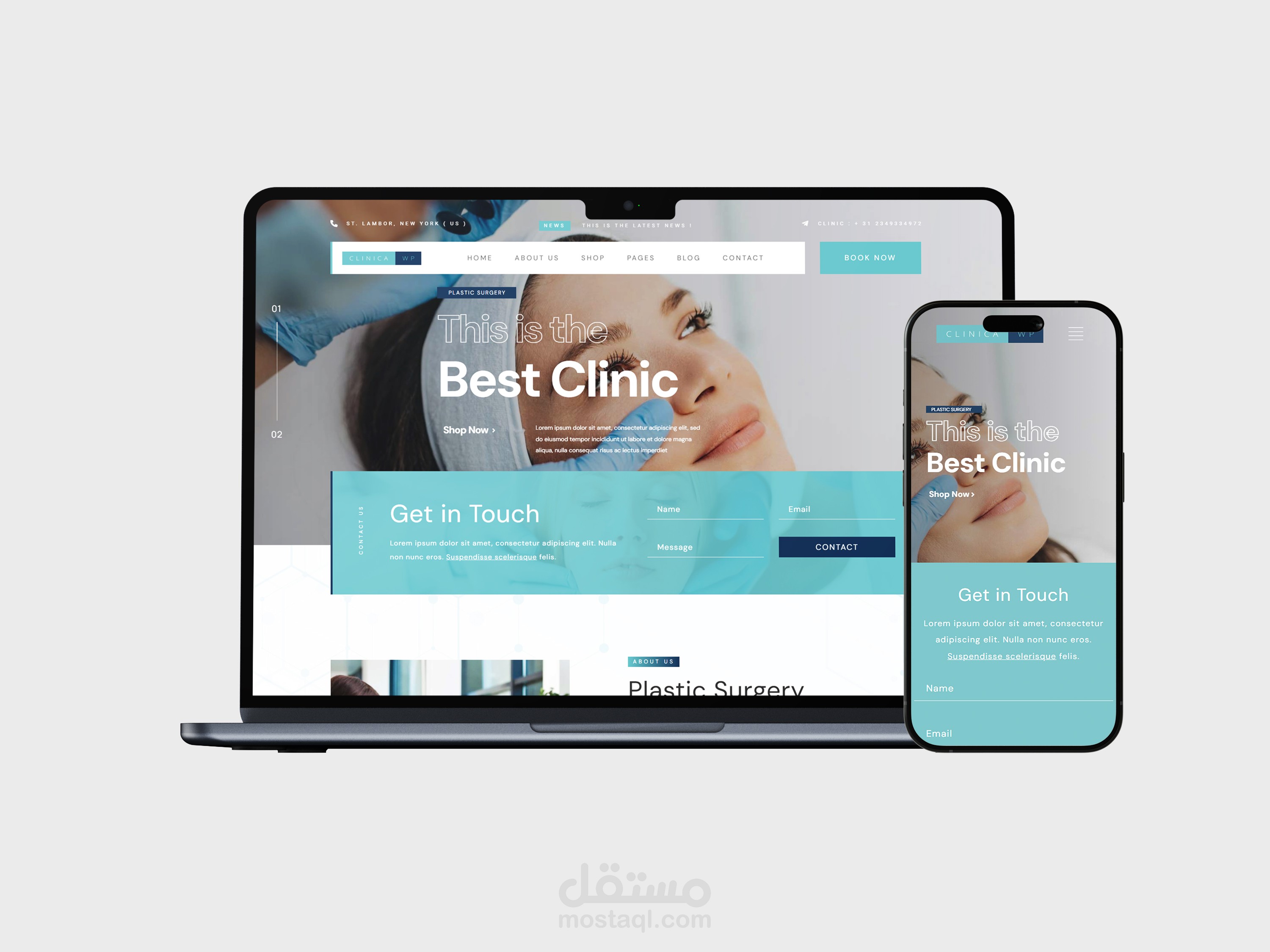 website for Plastic Surgery services