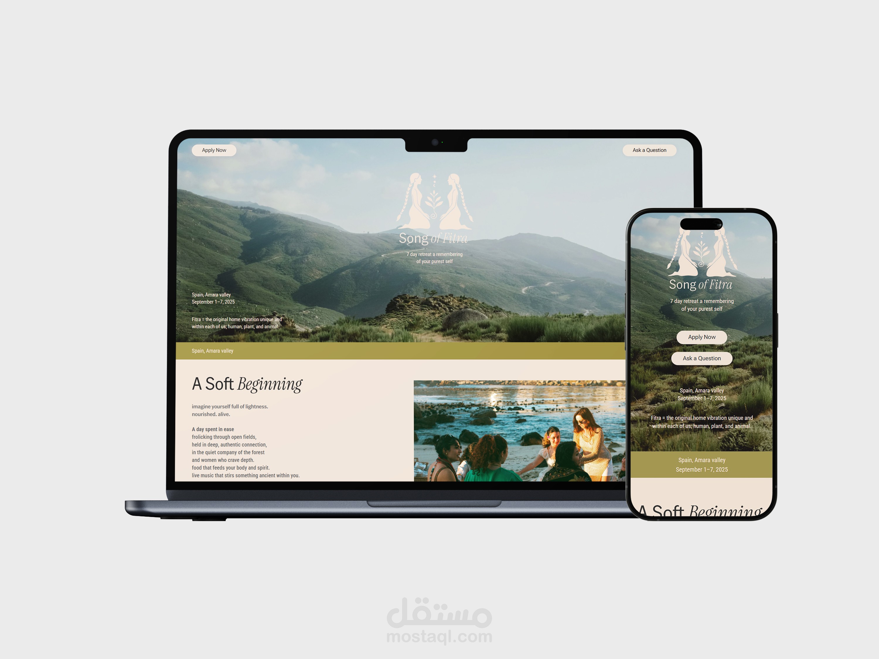 Song Of Fitra Landing Page Development