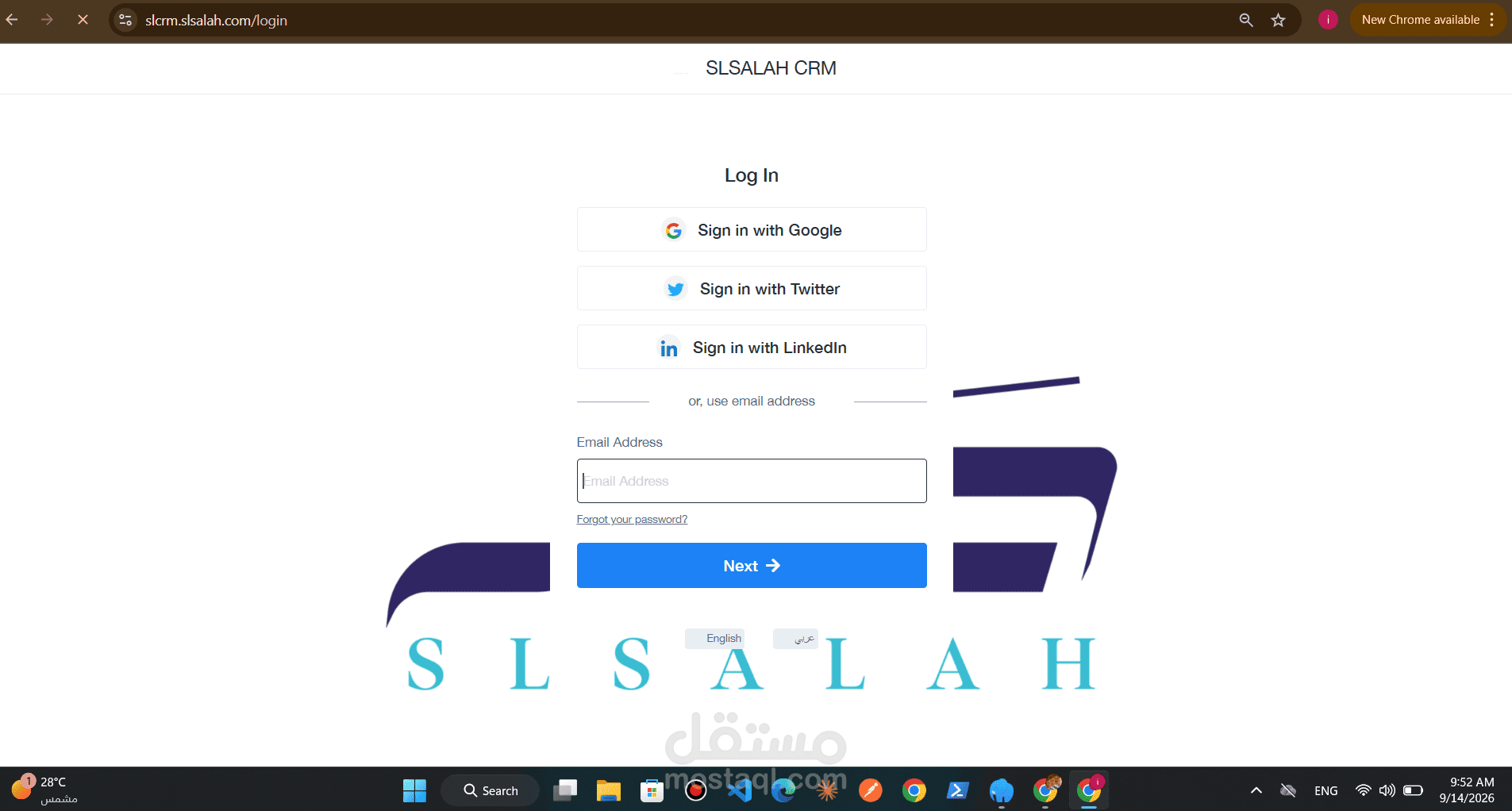 تطوير وبناء نظام إدارة علاقات العملاء (SLSALAH CRM) | Laravel, OAuth & Multi-Language