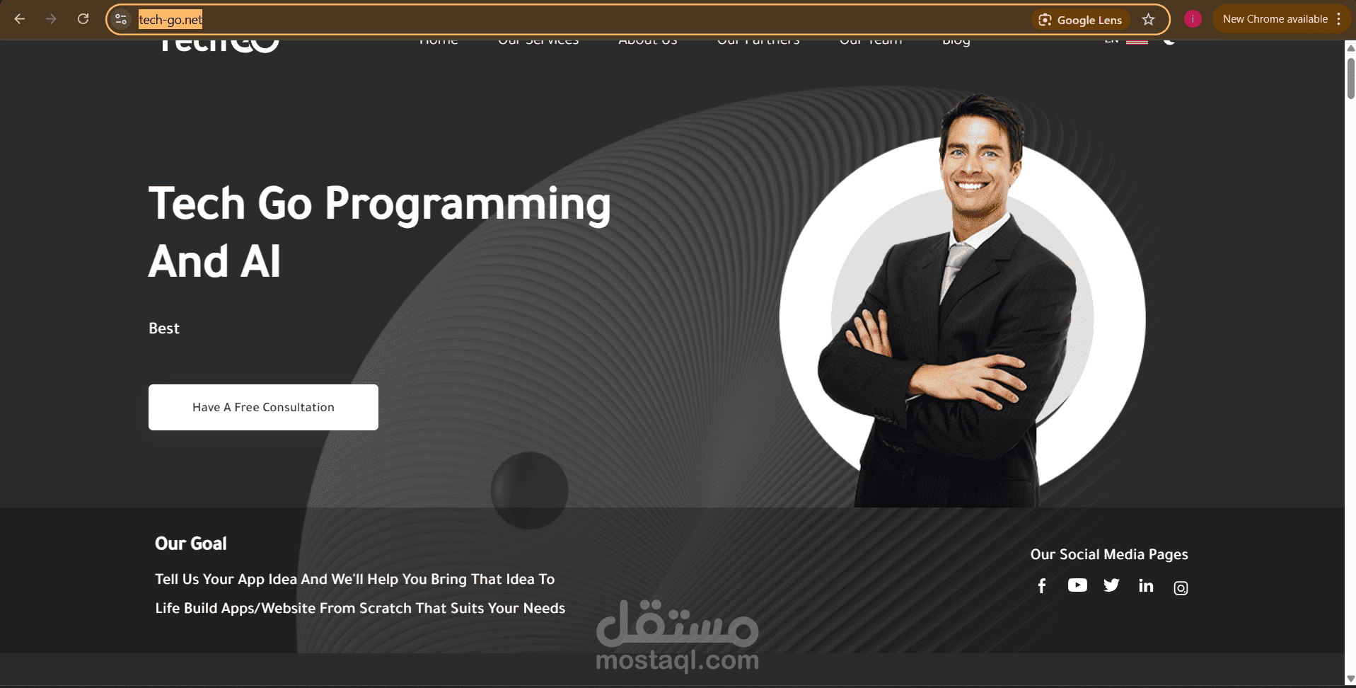 مبرمجة مواقع وتطبيقات ويب | فريق Development - Tech-Go