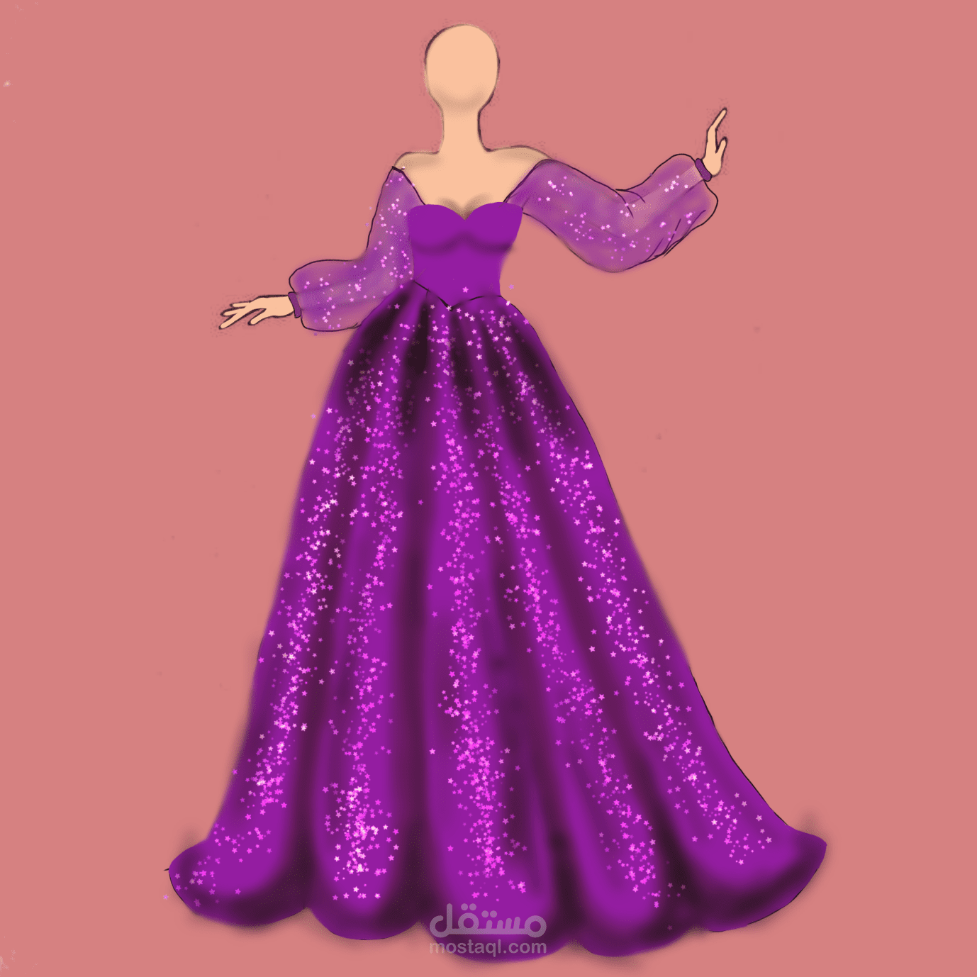 تصميم ملابس نسائي بكل انواعها