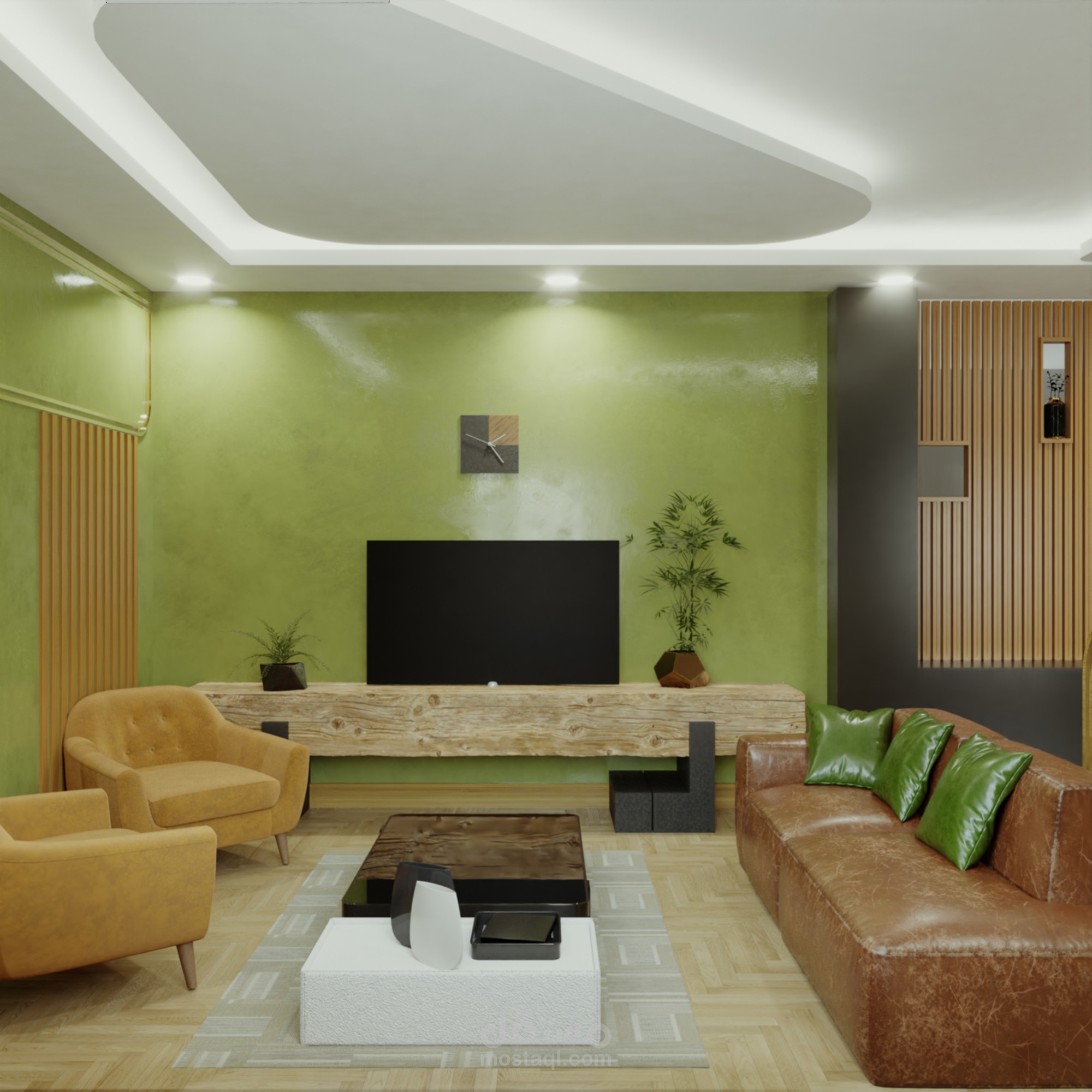 تصميم داخلى لغرفة استقبال
