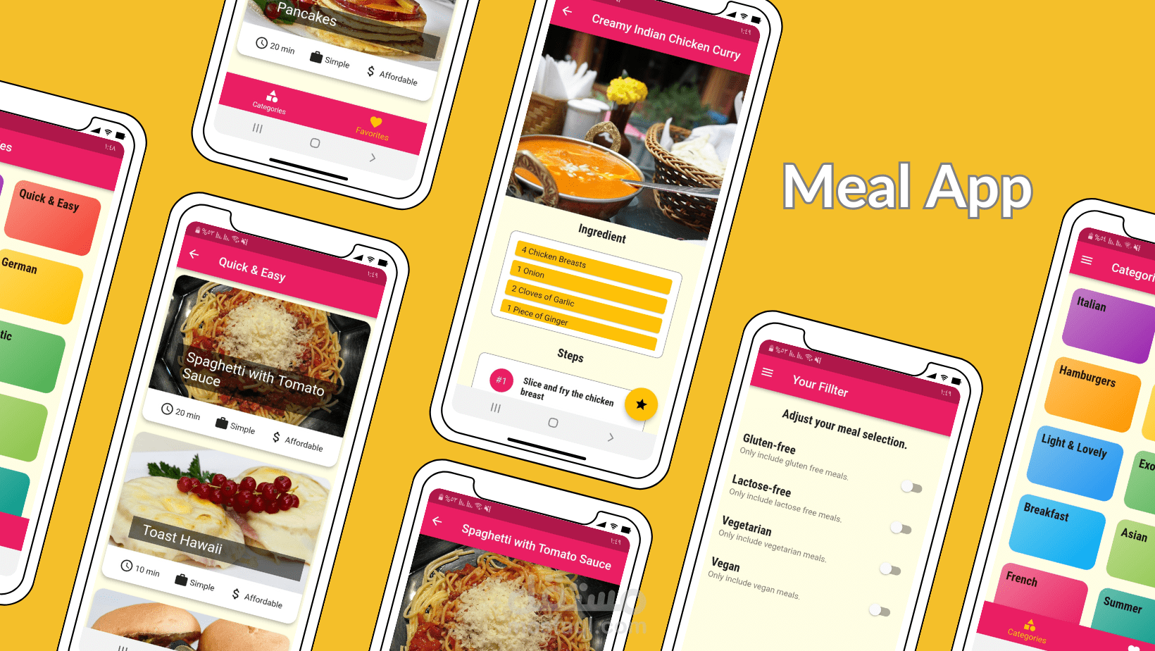 تطبيق Meal App: دليلك الذكي لنظام غذائي متوازن مع معلومات دقيقة ووصفات سهلة التطبيق.