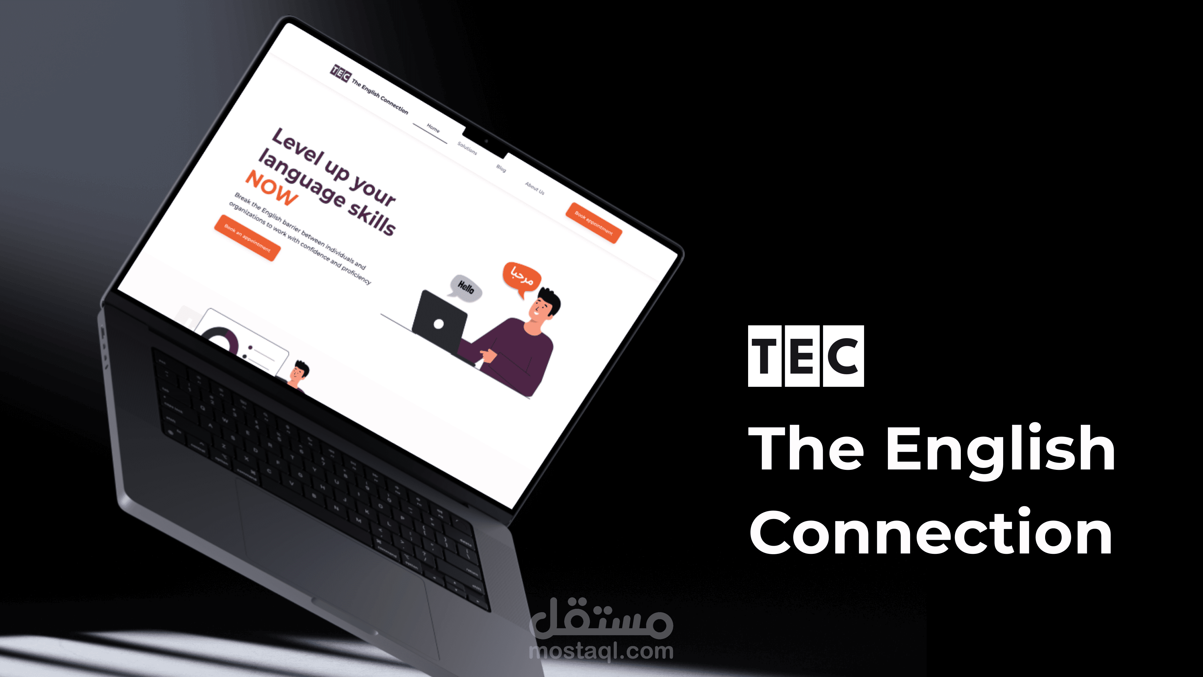 The English Connection website | English learning platform landing page ...