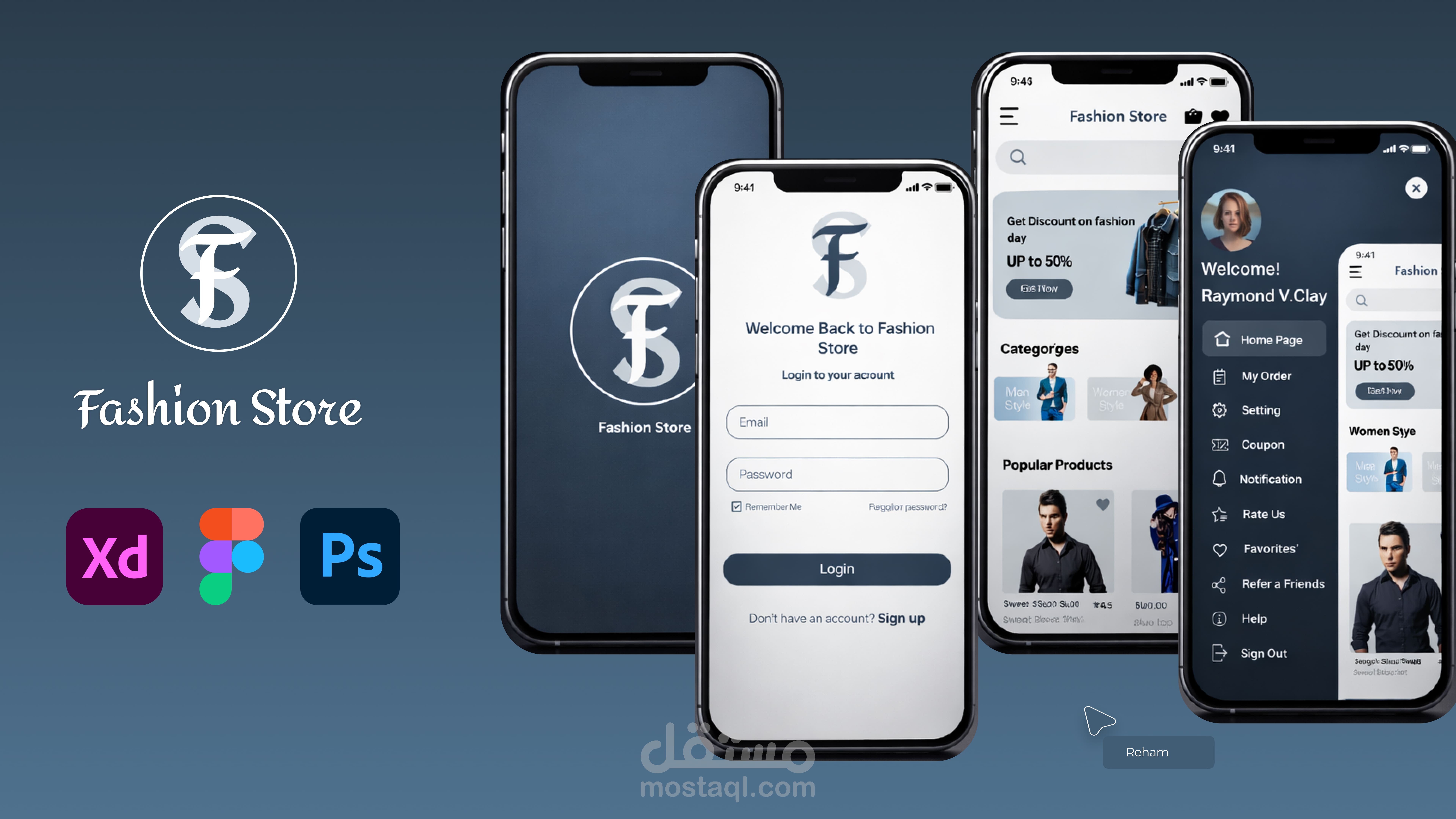 تصميم متجر أزياء إلكتروني احترافي (Fashion Store) – تجربة مستخدم عصرية وجذابة