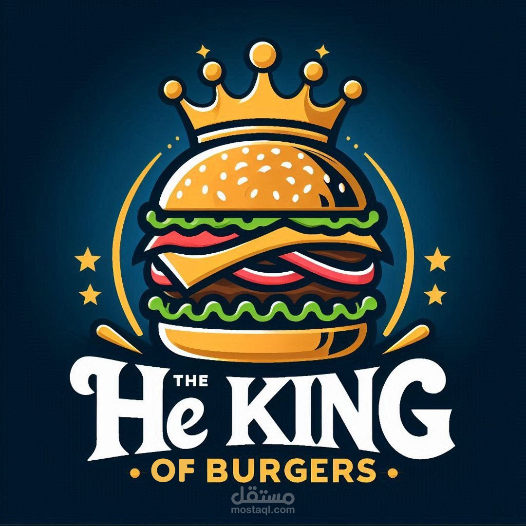 تصميم هوية بصرية كاملة لمطعم برجر