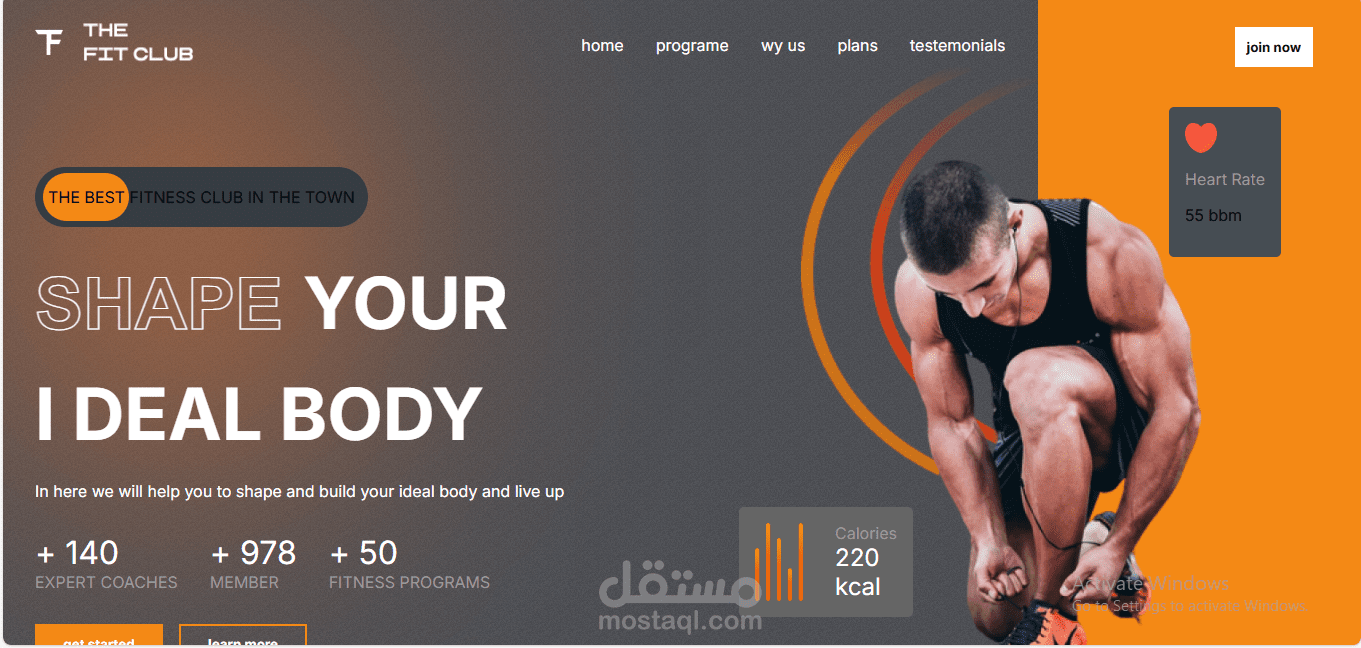 gym website