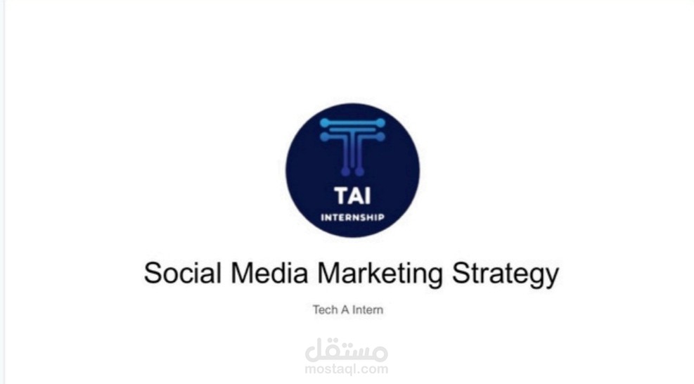 Social media strategy for Tech A Intern