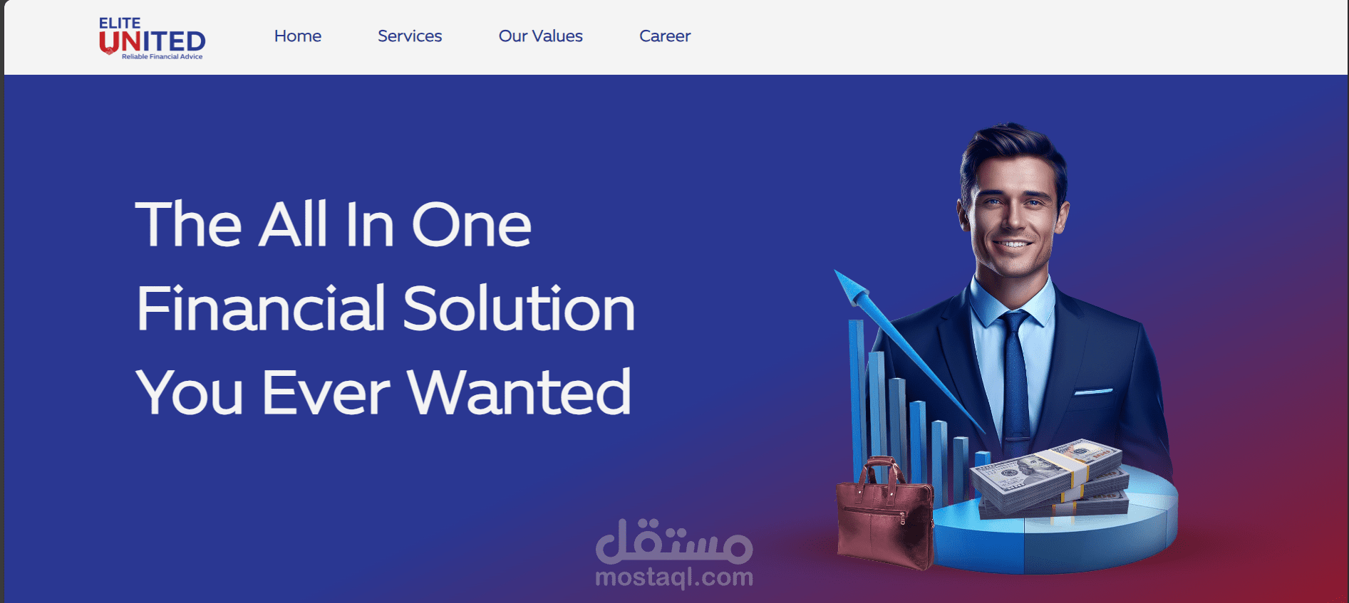 تصميم موقع بالكامل لشركة بالامارات العربية المتحدة وشراء الدومين وعمل الاستضافة