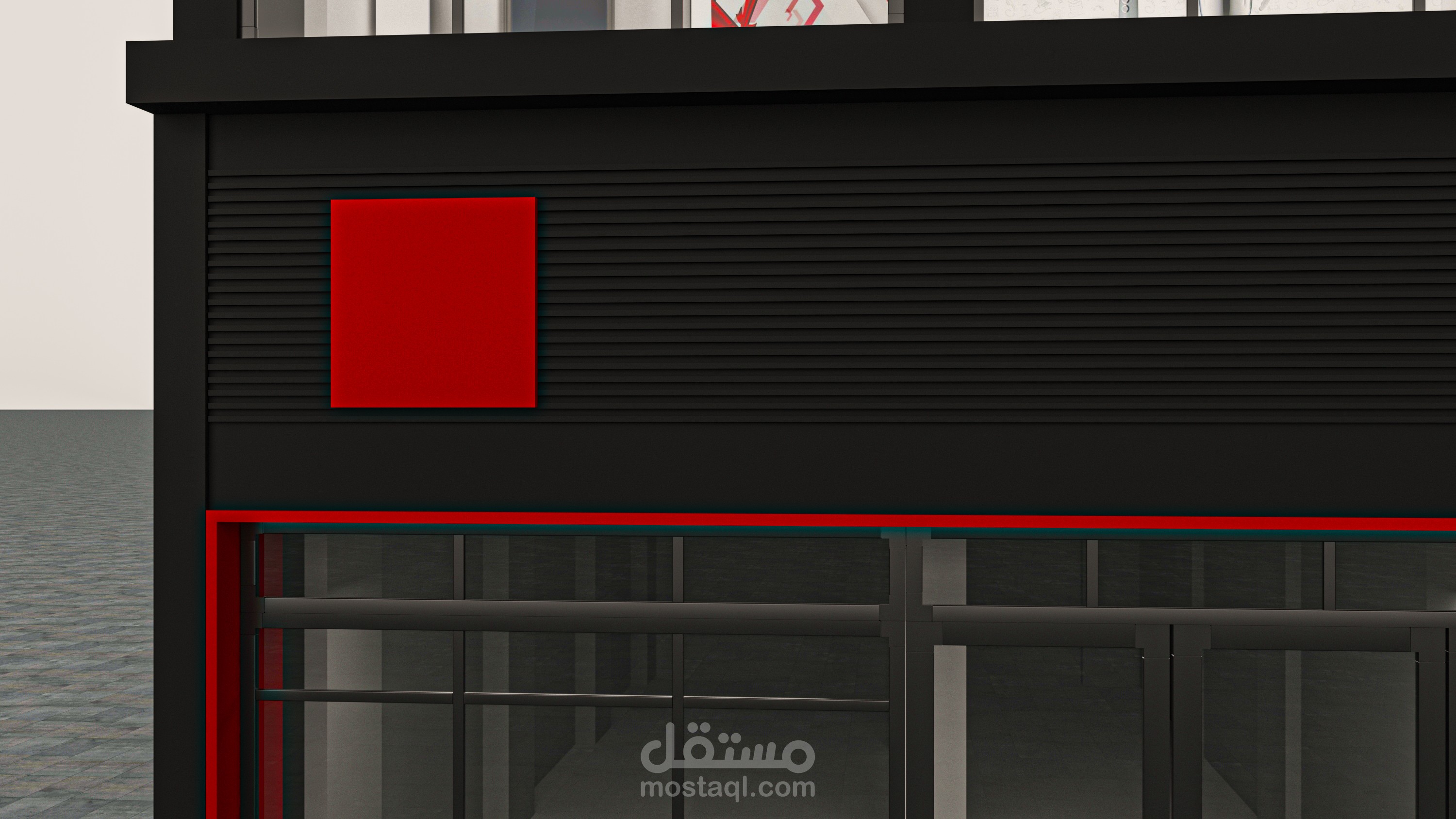 واجهة  مول مكون من طابقين 2