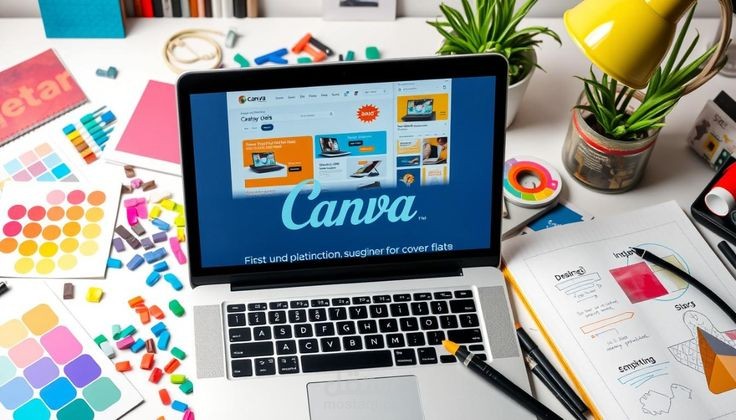 تحضير القاءات معمولة باحتراف عبر موقع canva
