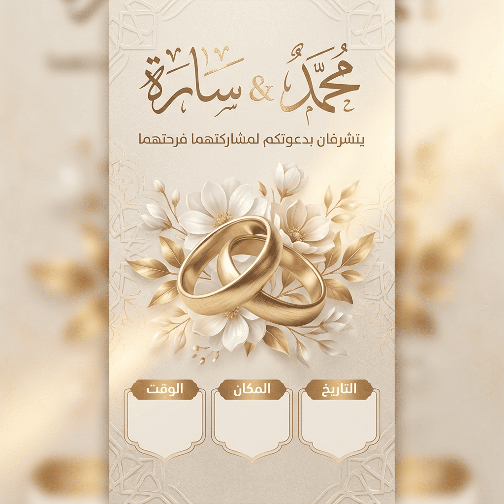 دعوتك فرحك او خطوبتك مش لازم تكون صورة وخلاص