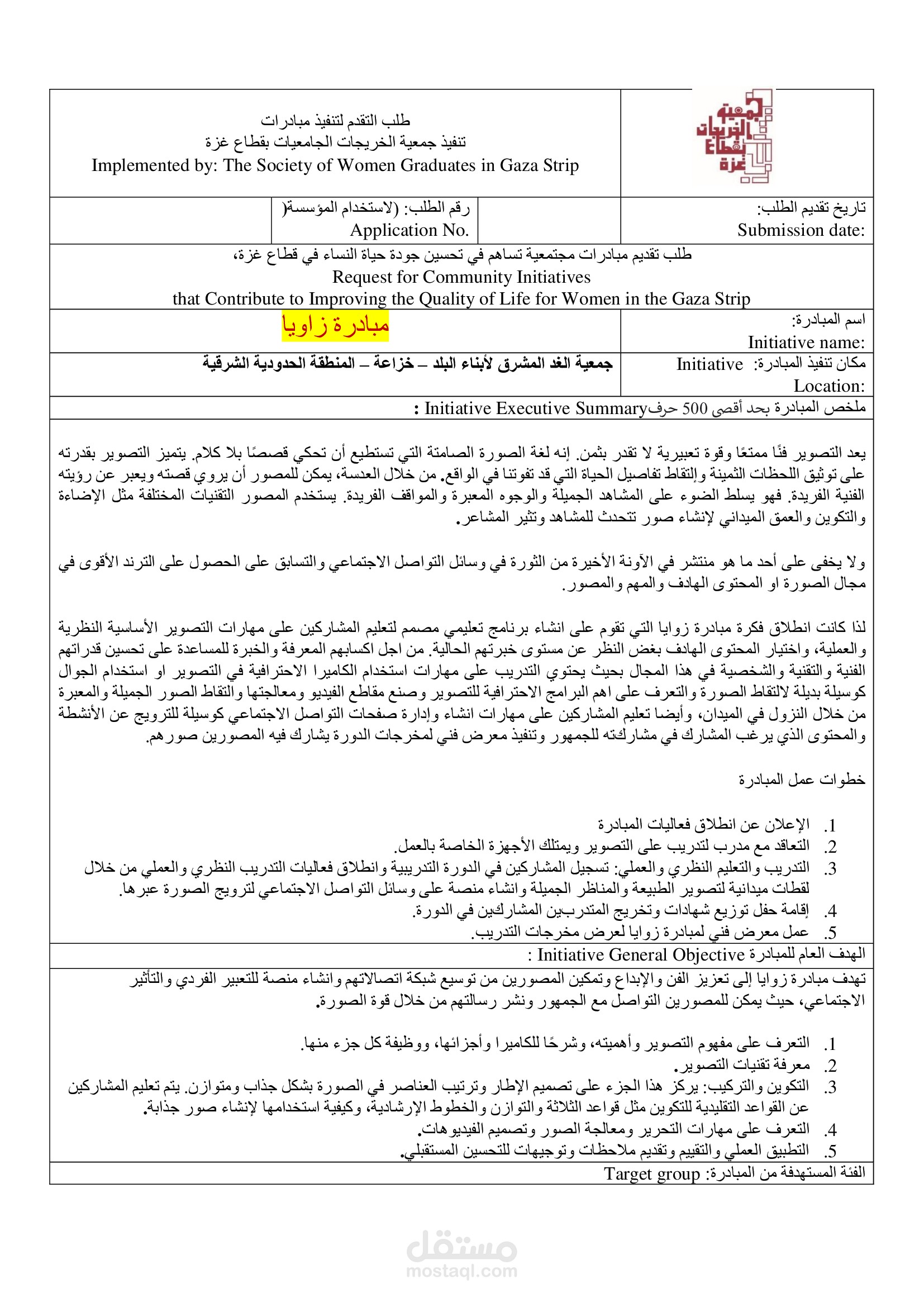 مبادرات لمؤسسات محلية