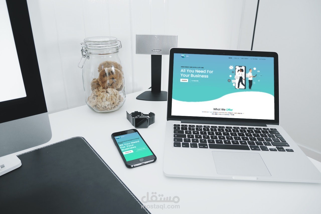 صفحة هبوط لشركة Techno للحلول البرمجية