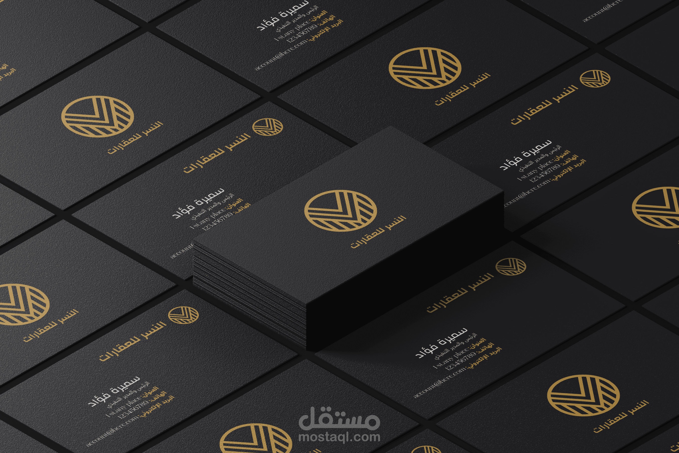 تصميم 3 كروت شخصية احترافيه