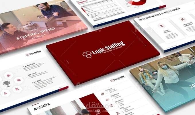 presentation design تصميم عرض تقديمي logic staffing