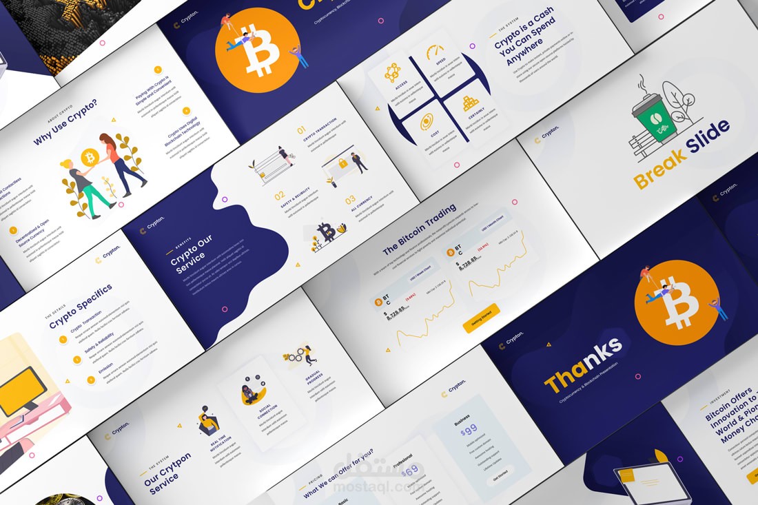 presentation design تصميم عرض تقديمي crypton