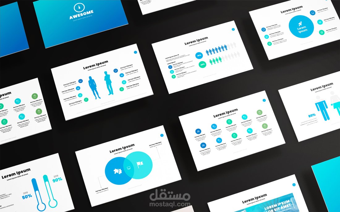 presentation design تصميم عرض تقديمي lorem ipsum