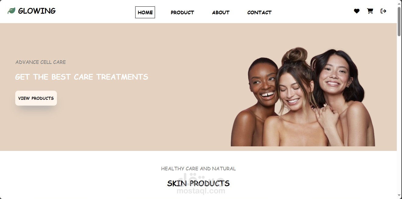E-commerce website using html , css & javascript