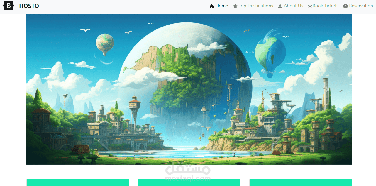Bootsrap page design