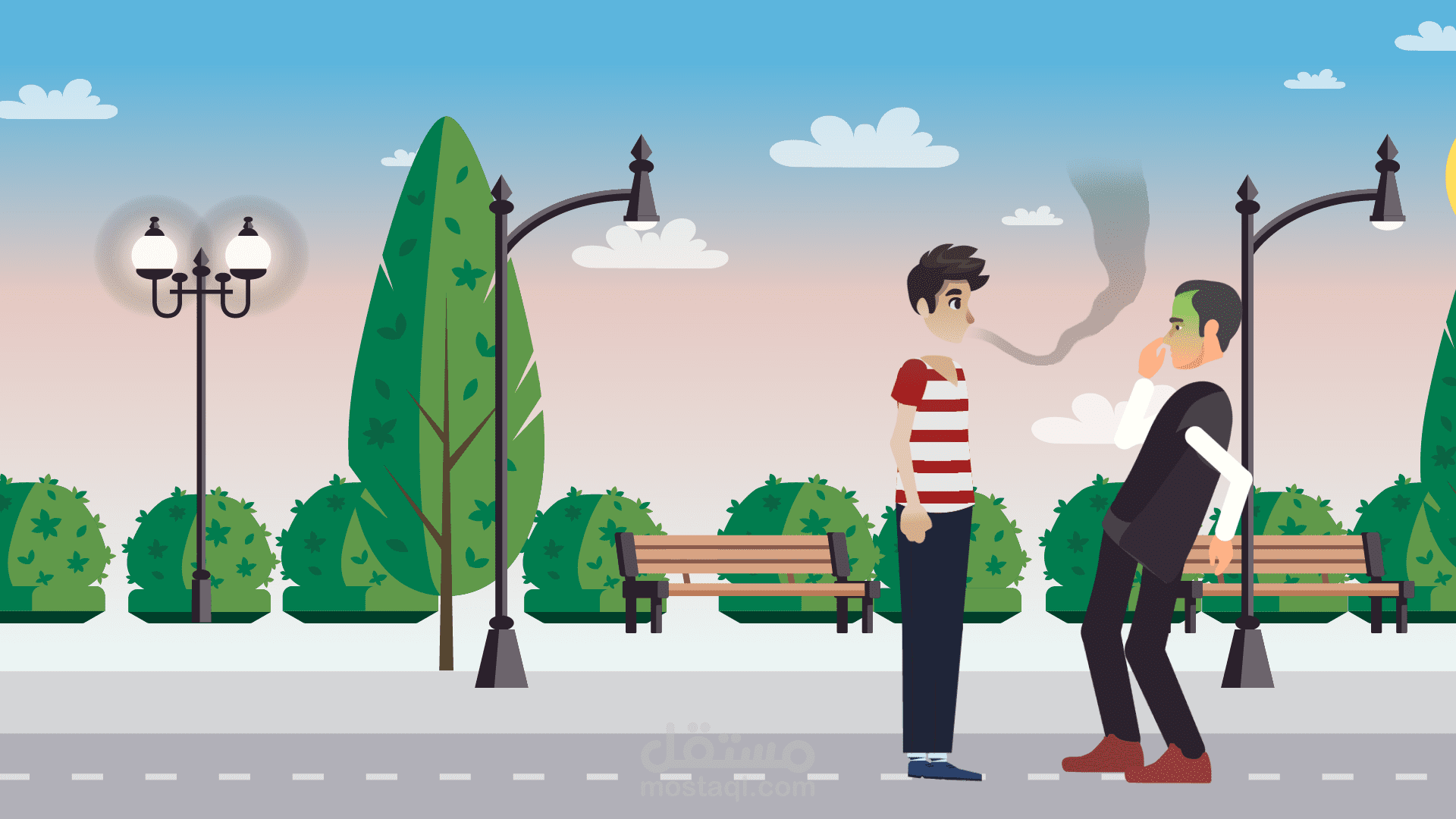 موشن جرافيك: رائحة الفم السيئة، عيادات أنقى ابتسامة