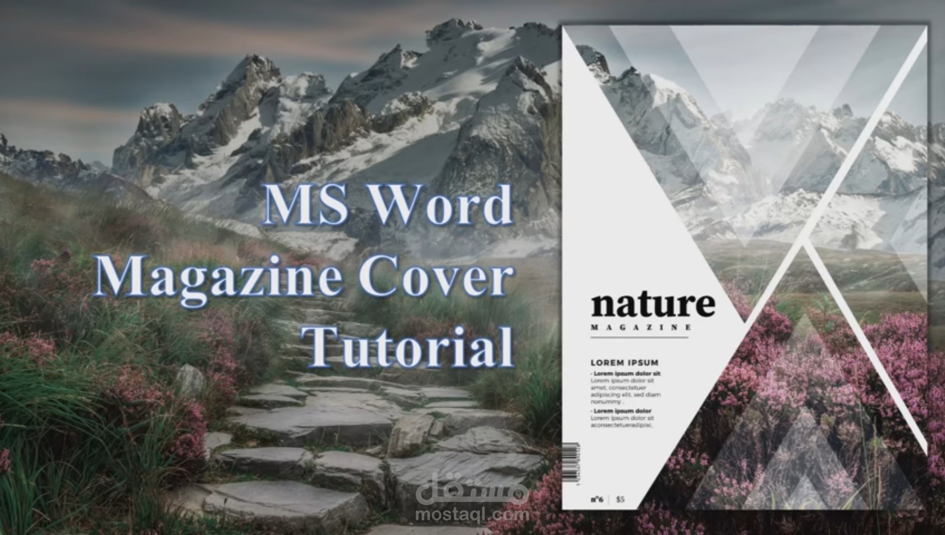 www.word.comCreate Cover Page in mecrosoft word / nature