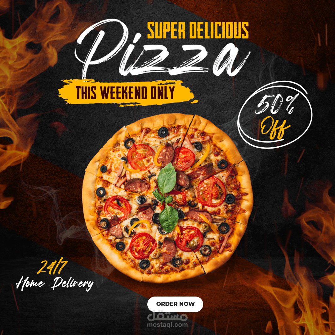 تصميم بوست -سوشيال ميديا لمطعم-