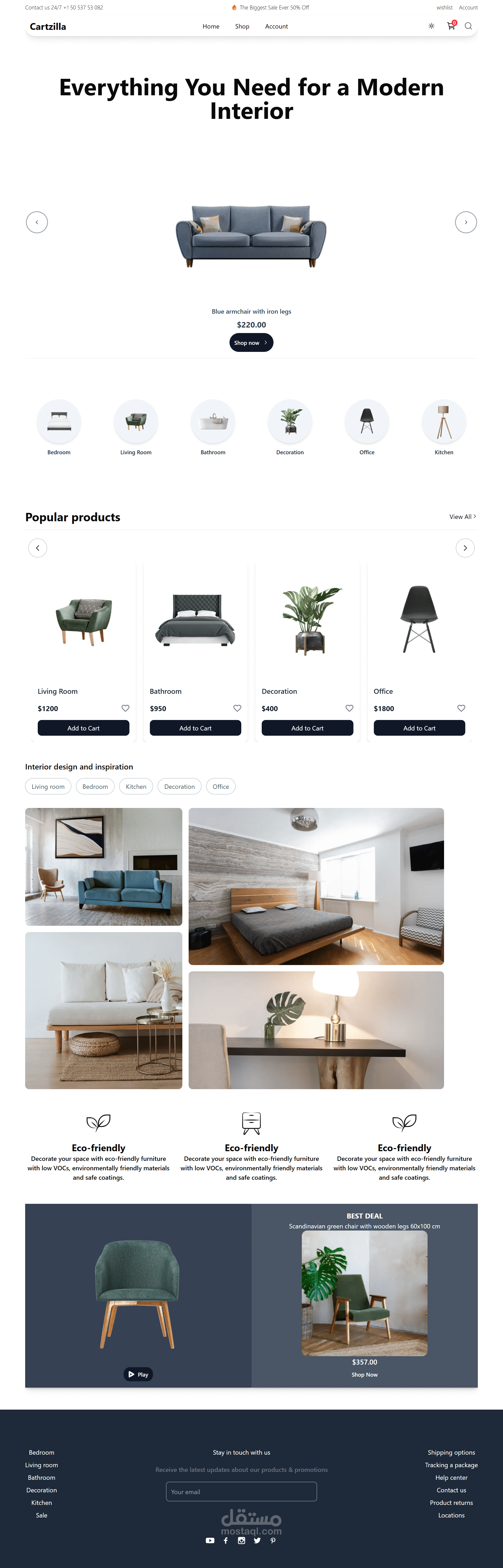 Cartzilla- متجر أثاث عصري