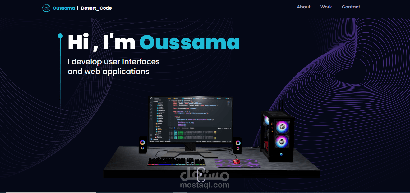 موقع شخصي  Portfolio