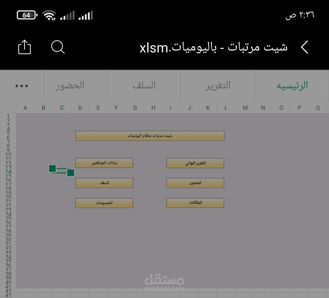 شيت المرتبات