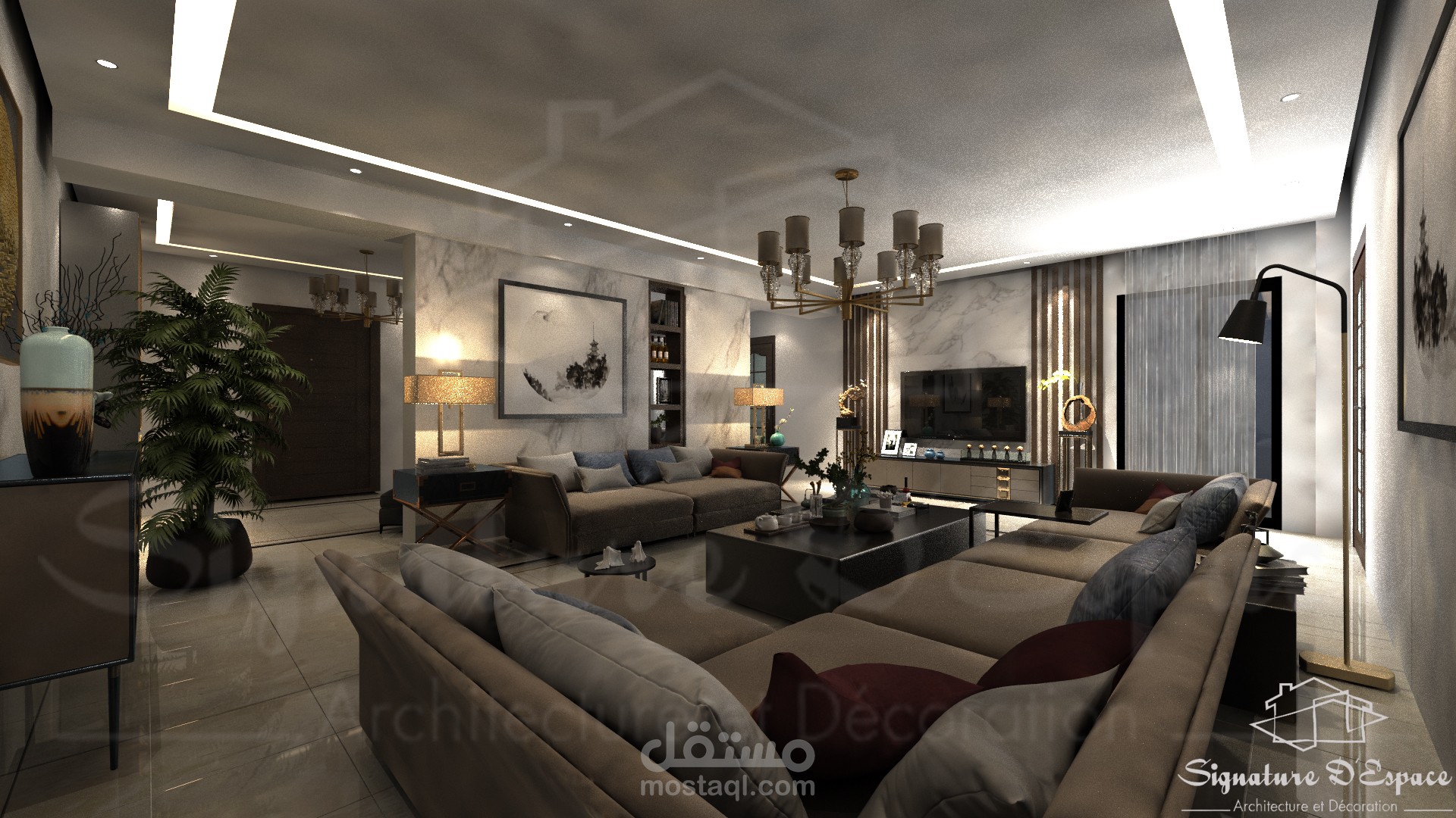 تصميم داخلي لفيلا