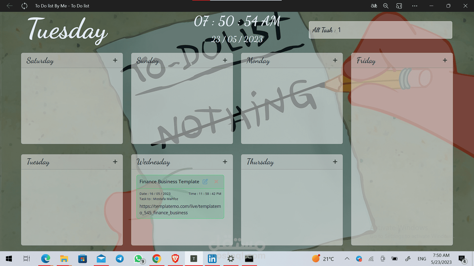 (To Do Tasks)more Advanced project With local Storige
