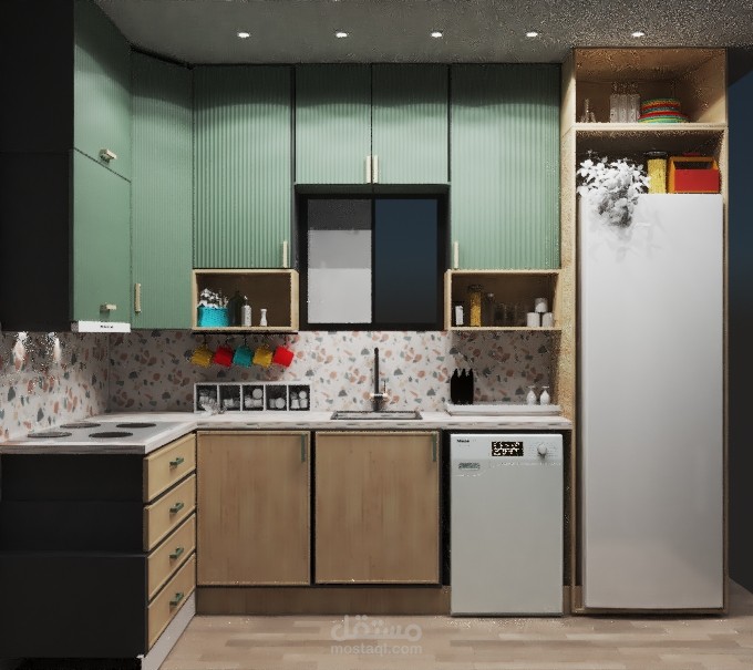 تصميم داخلى لمطبخ عصري بالاسكندرية