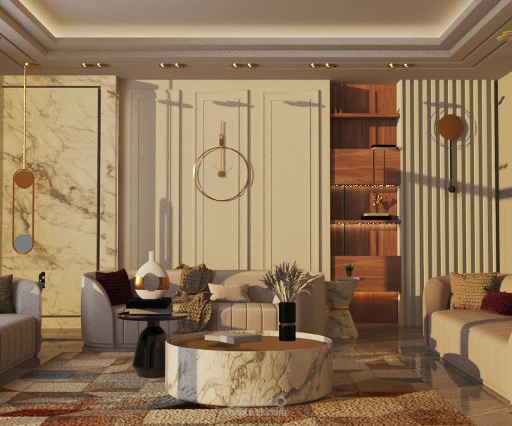تصميم لغرفة معيشة