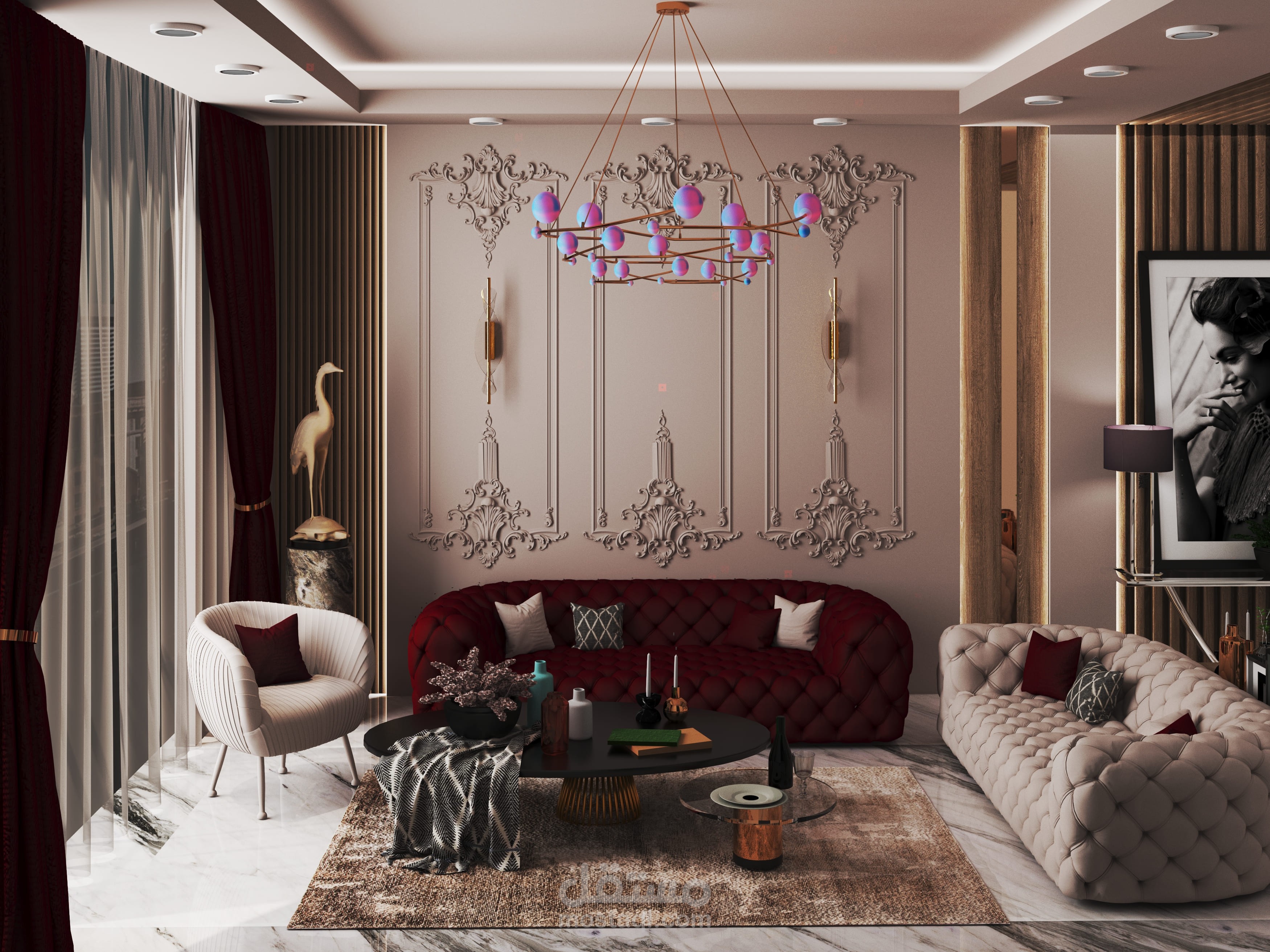 تصميم 3D لريسيبشن