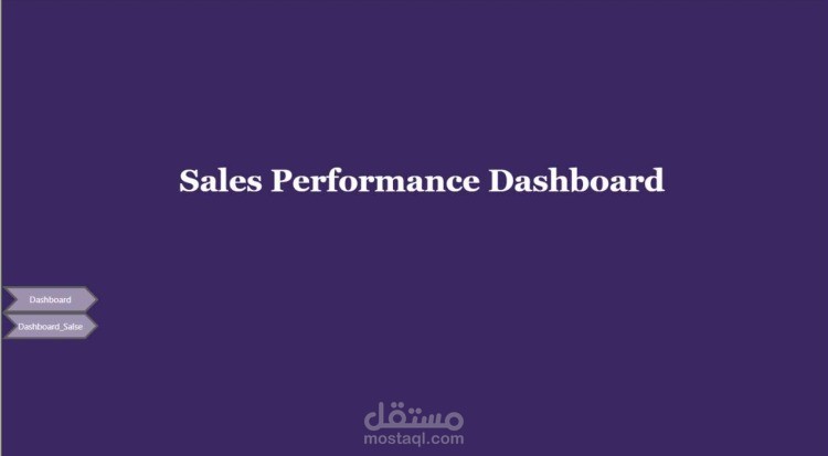 Sales Performance Analysis Dashboard