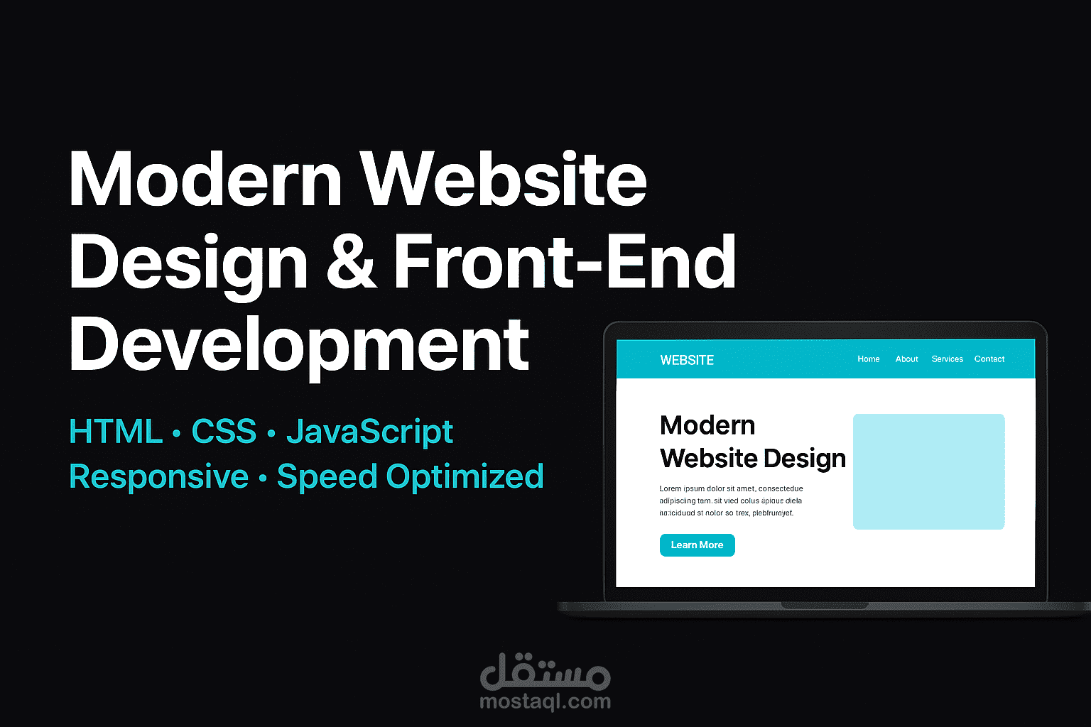 تطوير صفحات ويب عصرية واحترافية بـ React و Tailwind
