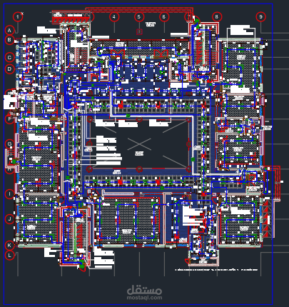 مشروع مدرسة تصميم كهربى وتصميم تنفيذى شوب دروينج
